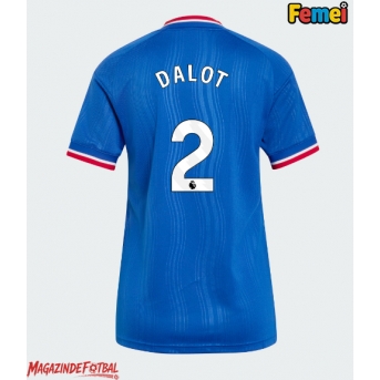 Manchester United Diogo Dalot #2 Tricou Fotbal Replică 2026-27 Femei Deplasare